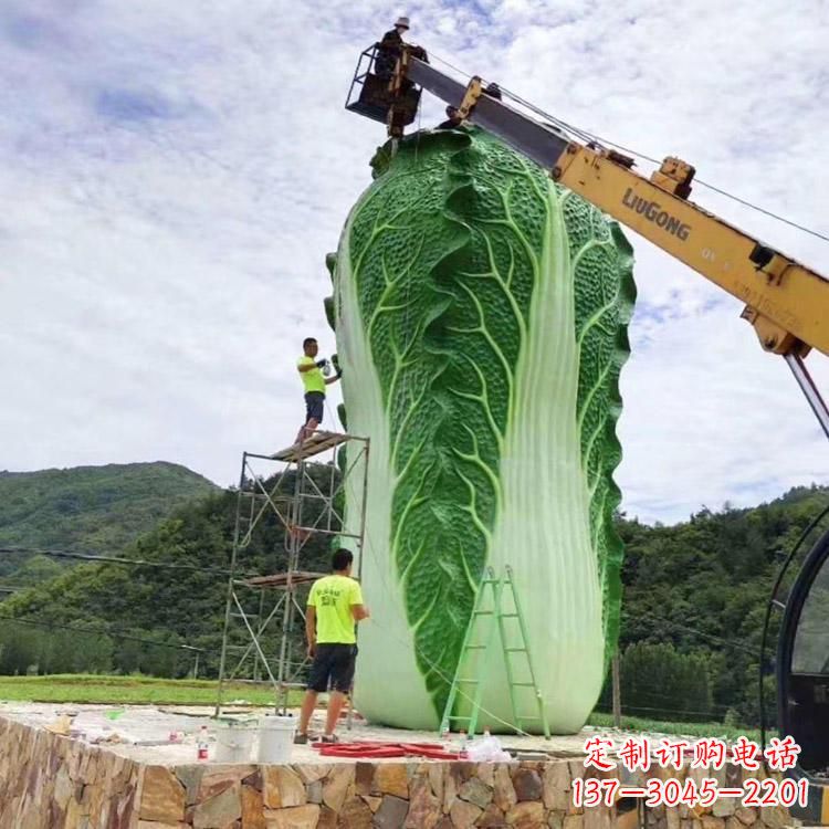 荆州白菜石雕凳给您的景观增添一份精致