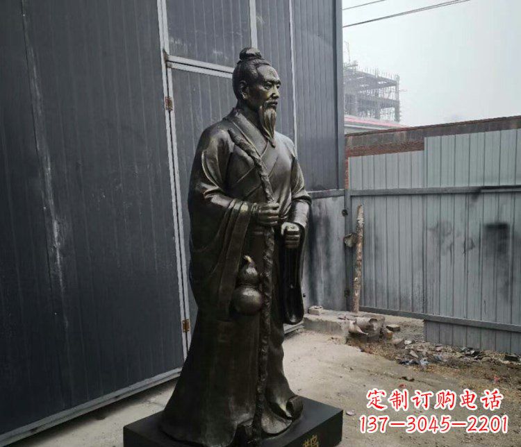 荆州扁鹊人物古代名医铜雕摆件