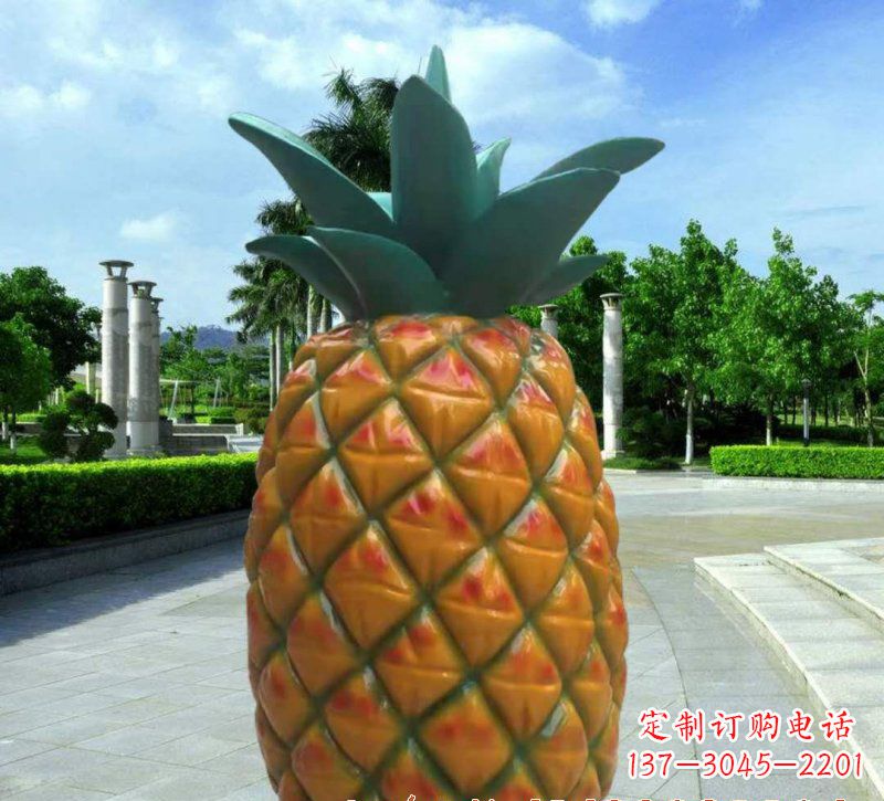 荆州玻璃钢菠萝灯