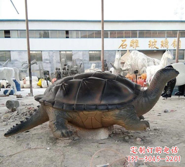 荆州玻璃钢乌龟雕塑——精致美丽的艺术品