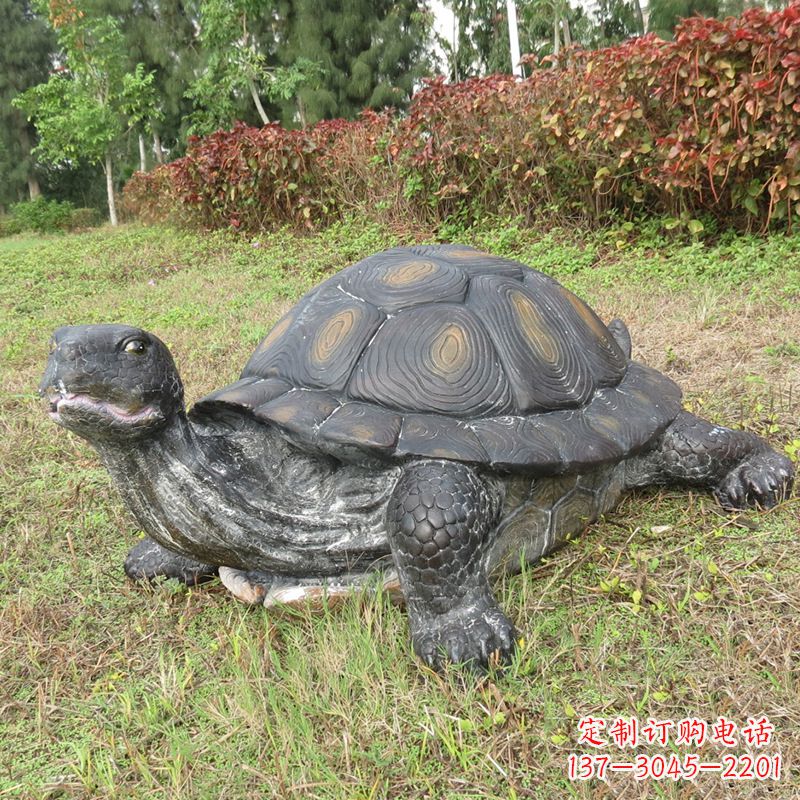 荆州玻璃钢乌龟雕塑传承古老文化