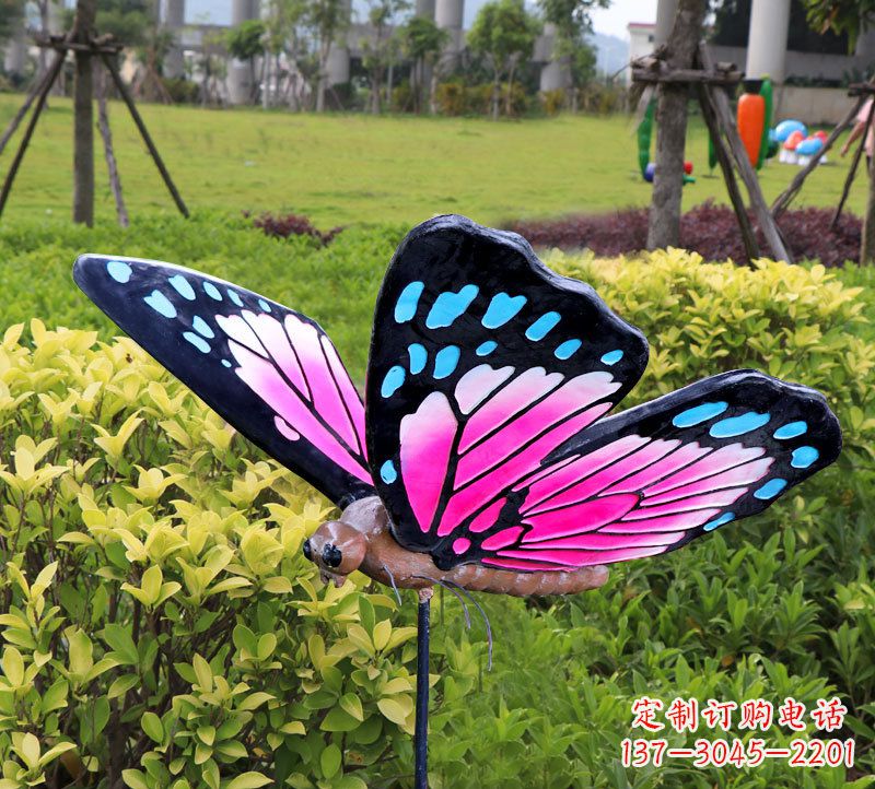 荆州玻璃钢蝴蝶雕塑