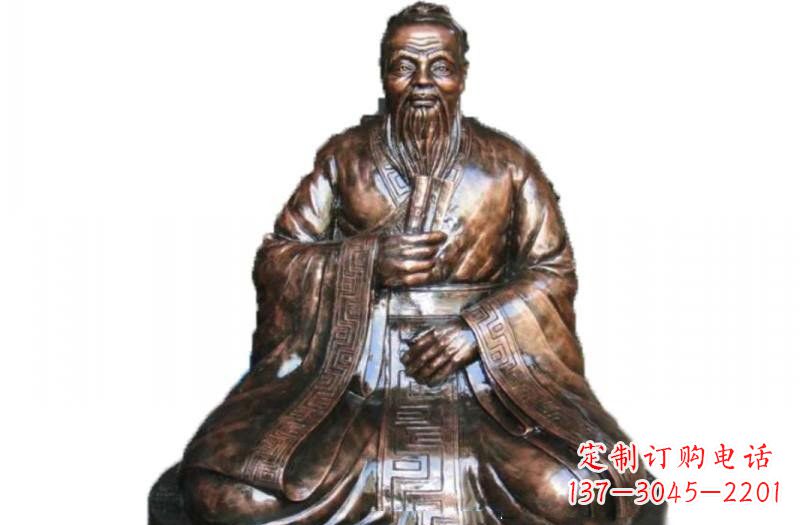 荆州玻璃钢古代名人孔子雕像