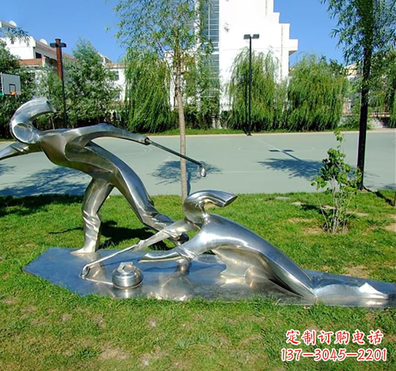 荆州不锈钢冰壶雕塑——一种艺术形式