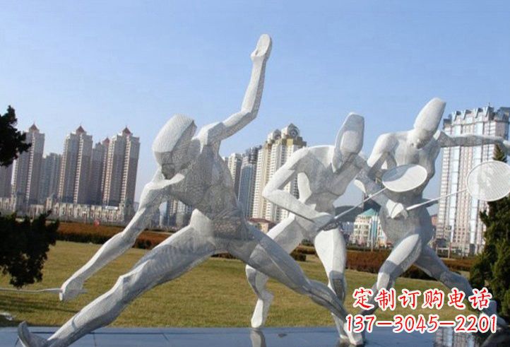 荆州精致不锈钢羽毛球雕塑