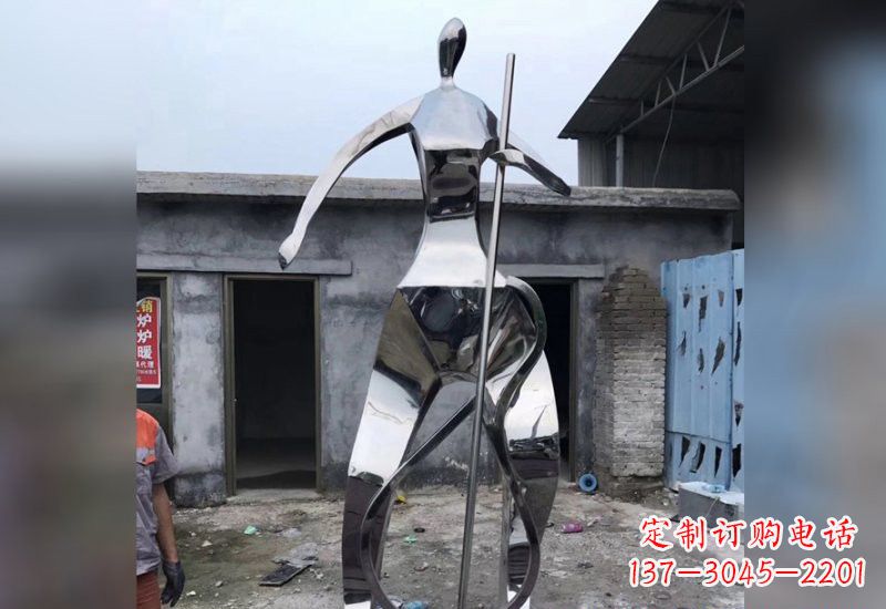 荆州精致的不锈钢大提琴雕塑