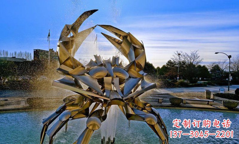 荆州精美不锈钢螃蟹雕塑