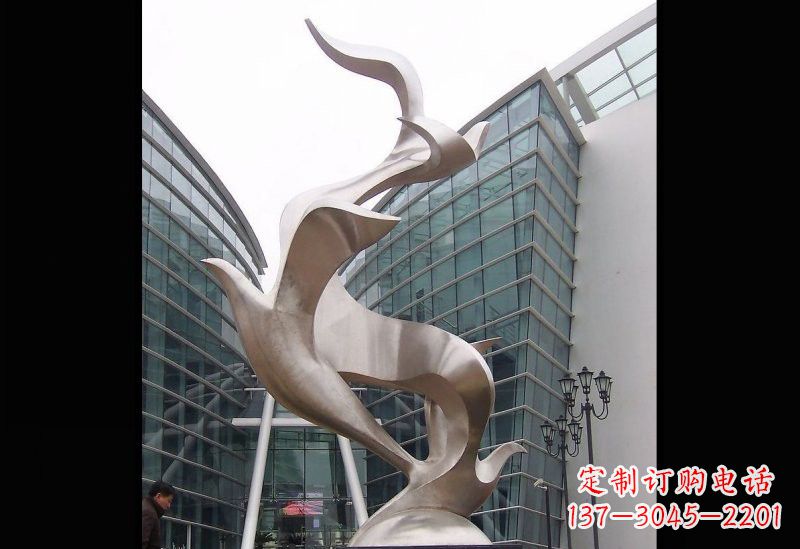 荆州精美的不锈钢大雁雕塑