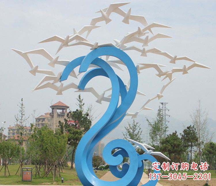 荆州不锈钢大雁雕塑传承传统文化的象征