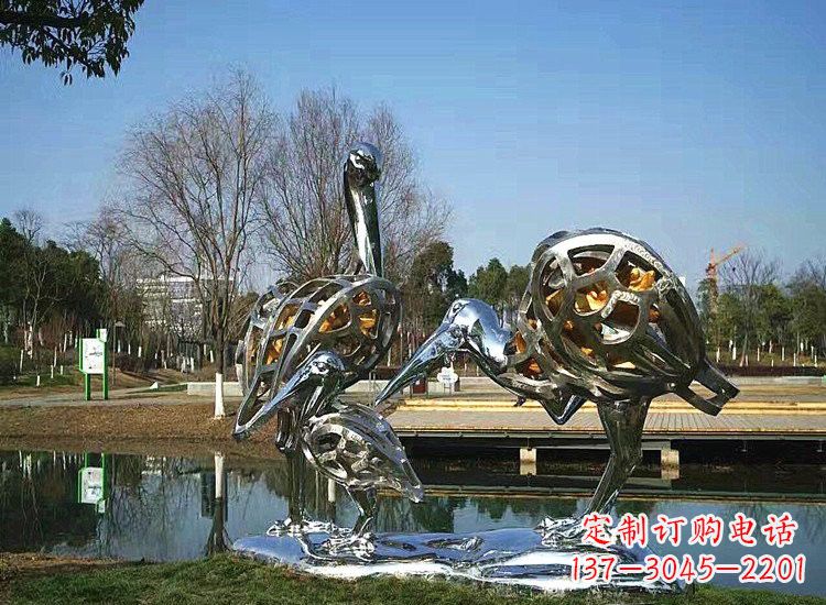 荆州精美非凡的不锈钢丹顶鹤雕塑
