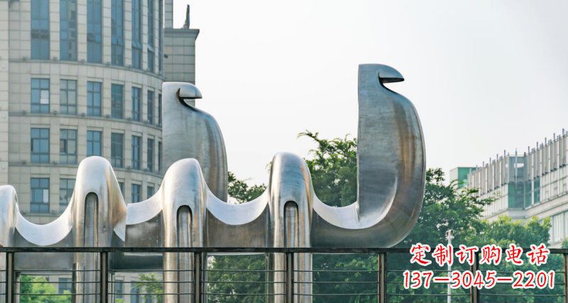 荆州不锈钢骆驼给街边带来美丽