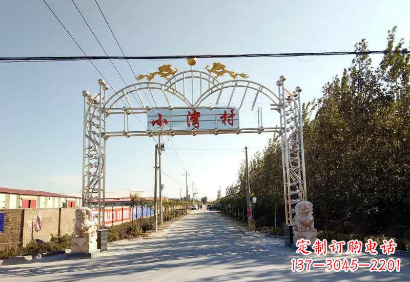 荆州不锈钢牌坊雕塑让美丽的传统永存