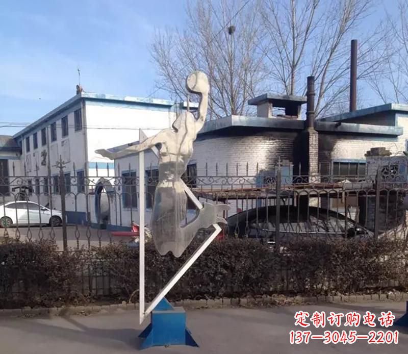 荆州不锈钢打高尔夫雕塑
