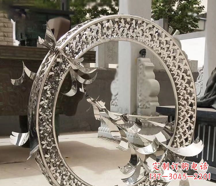 荆州不锈钢大雁景观雕塑 112