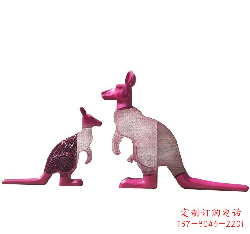 荆州不锈钢袋鼠雕塑