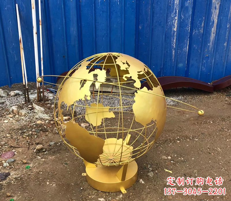 荆州不锈钢地球仪抽象雕塑