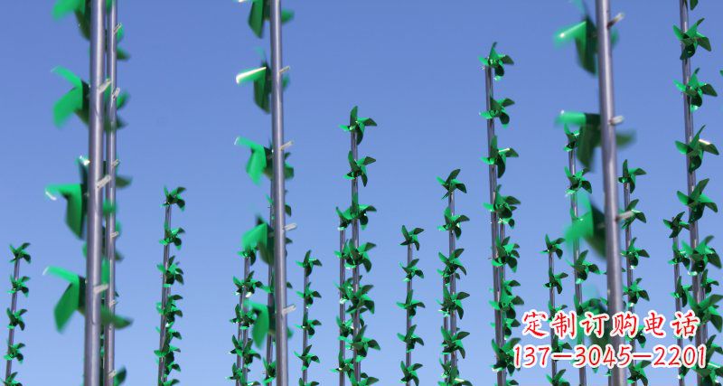 荆州不锈钢风车广场景观雕塑