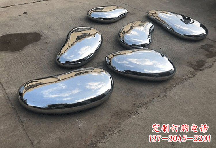 荆州不锈钢公园镜面水滴雕塑