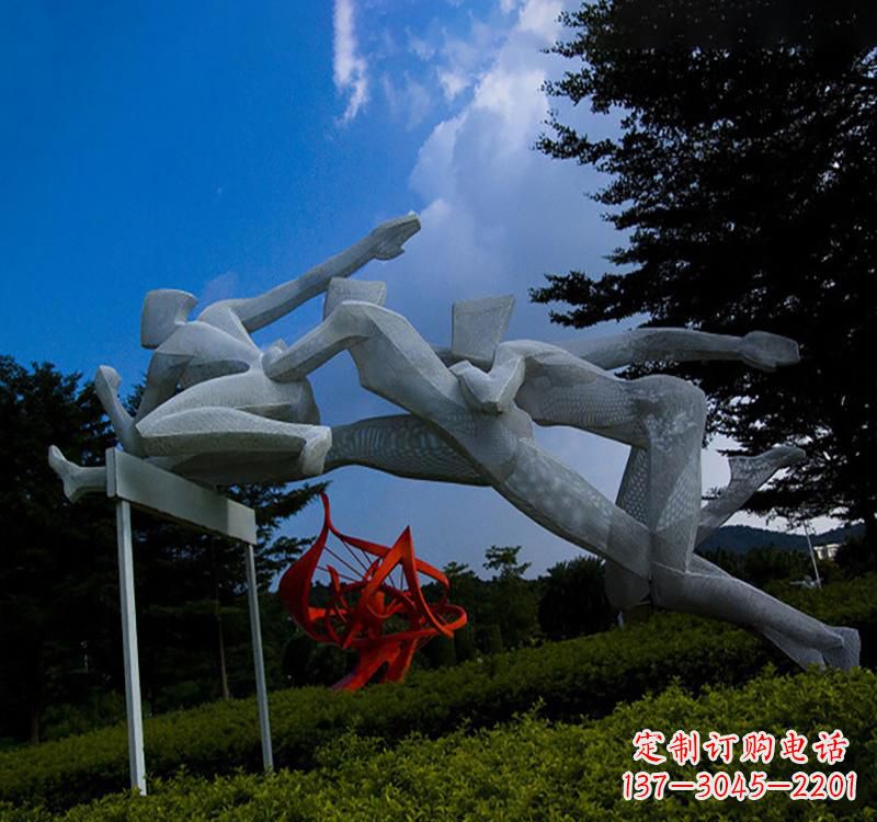 荆州不锈钢中的运动员雕塑