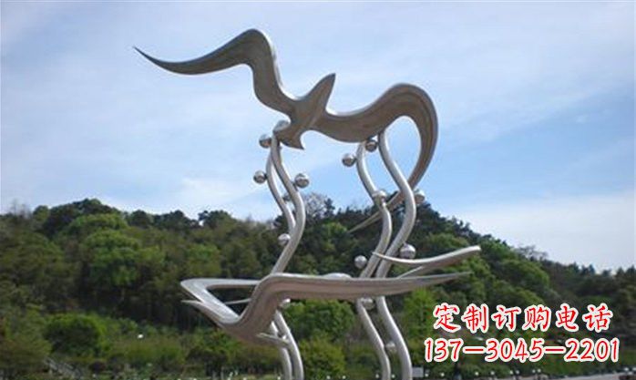 荆州海鸥雕塑传递自然之美