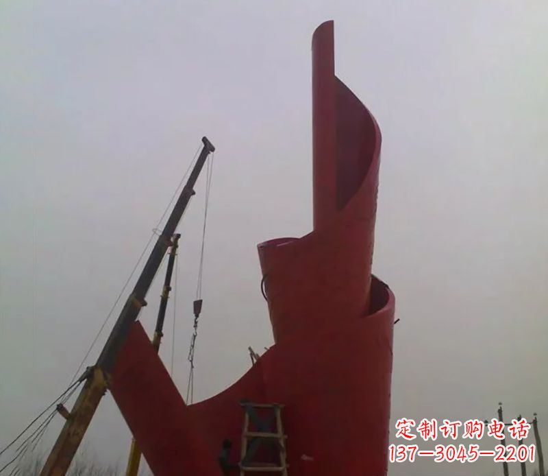 荆州不锈钢火炬雕塑点燃社会进步的火炬