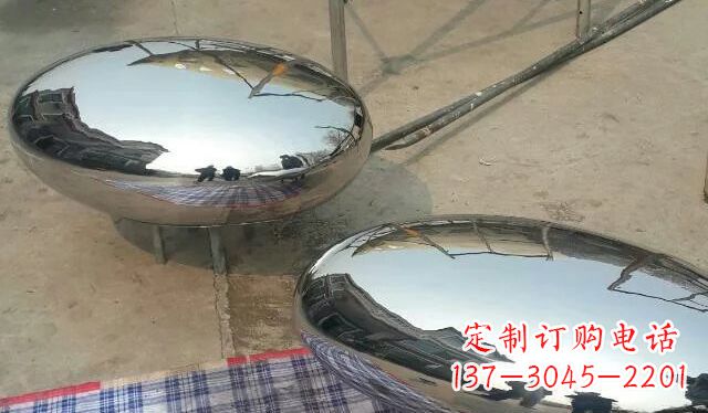 荆州不锈钢鸡蛋雕塑精美的艺术作品