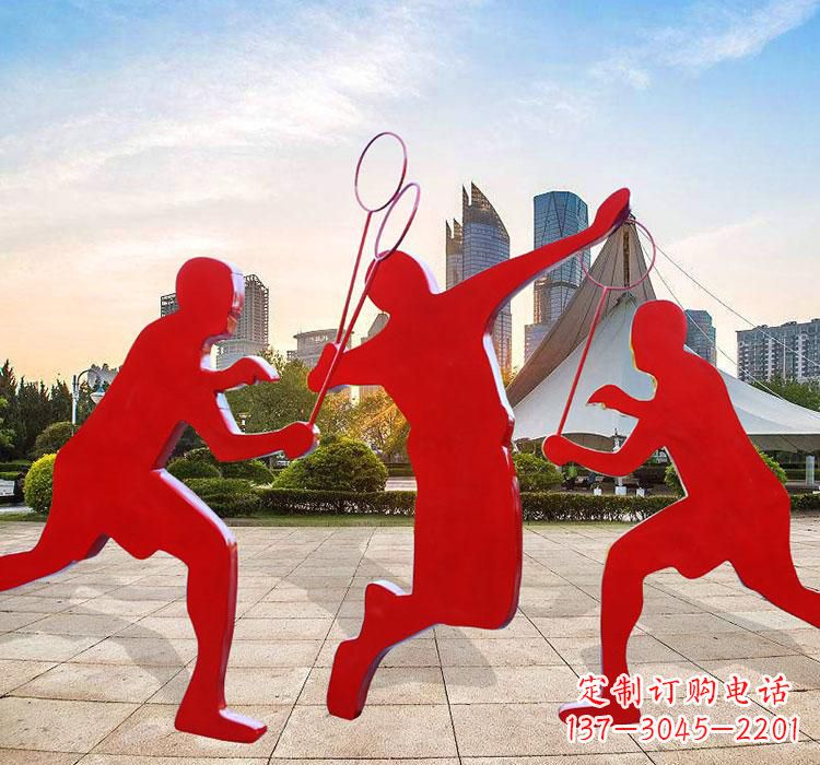 荆州不锈钢羽毛球雕塑艺术与运动的完美结合