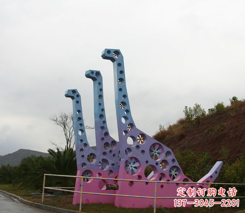 荆州不锈钢恐龙雕塑精致的古代艺术