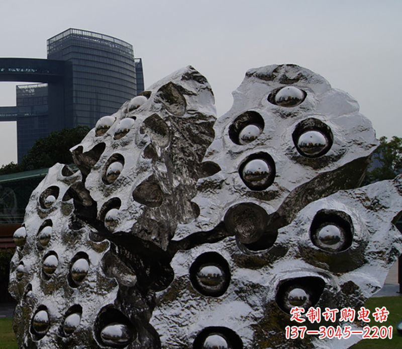 荆州不锈钢莲蓬雕塑精美绝伦