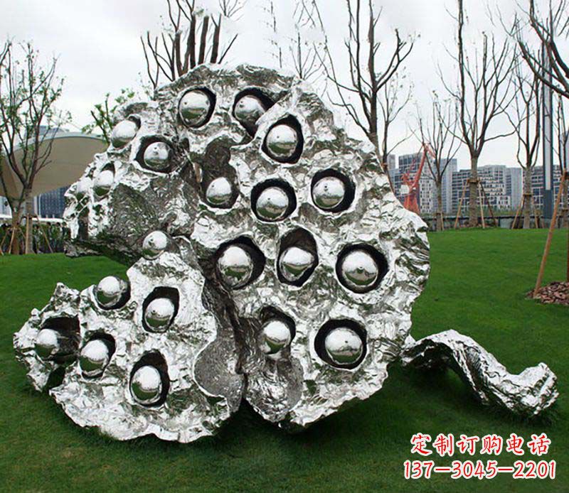 荆州不锈钢莲蓬雕塑——精美极致的艺术品