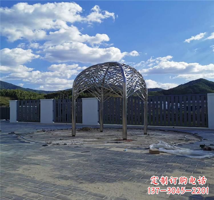 荆州不锈钢凉亭雕塑