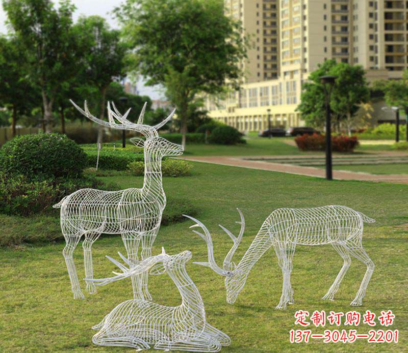 荆州精美梅花鹿雕塑,传承祖先文化瑰宝