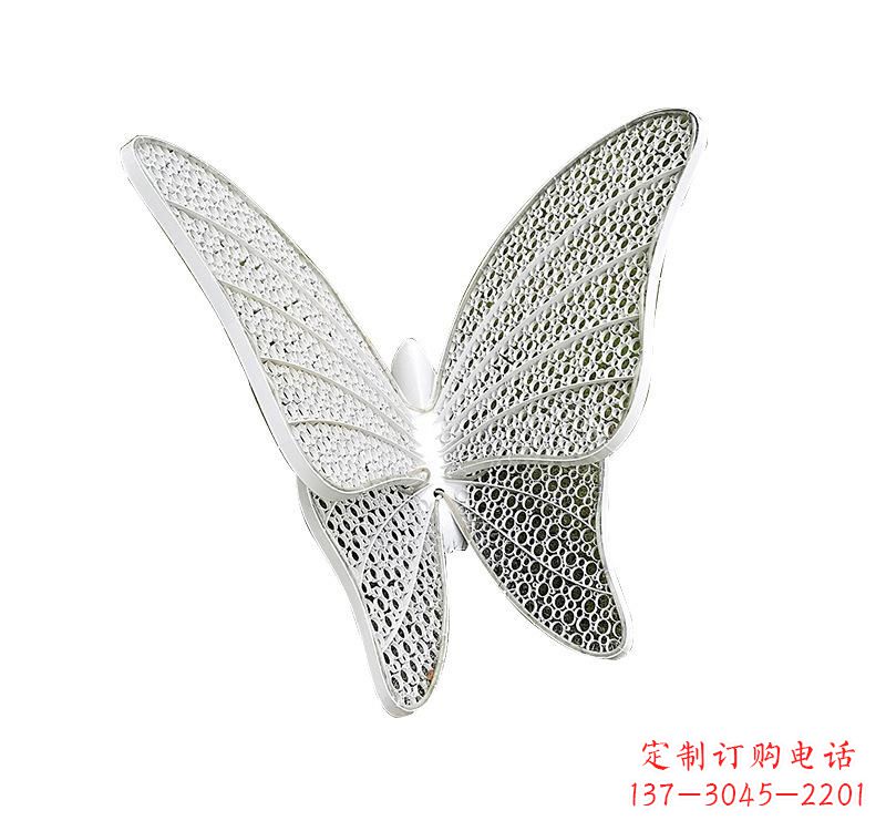 荆州不锈钢绿地蝴蝶雕塑