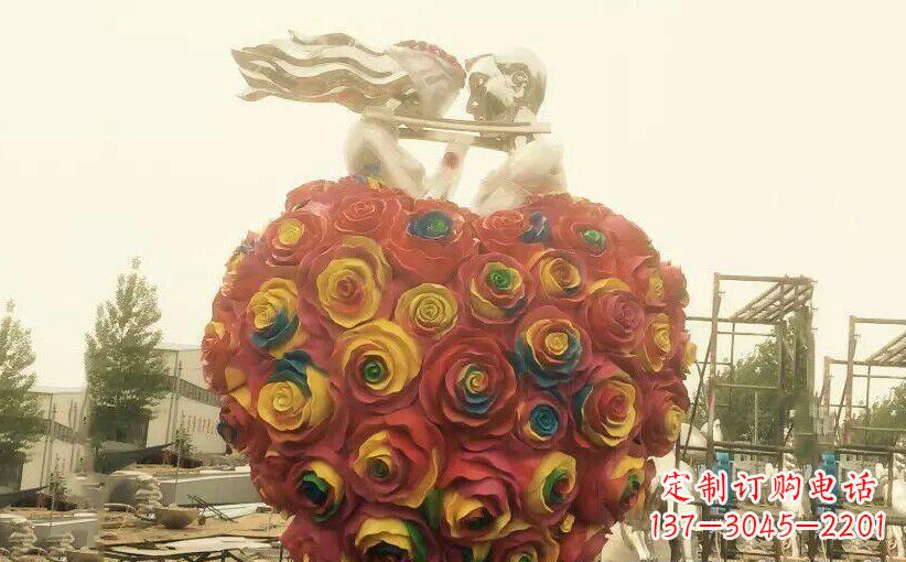荆州不锈钢情侣结婚雕塑