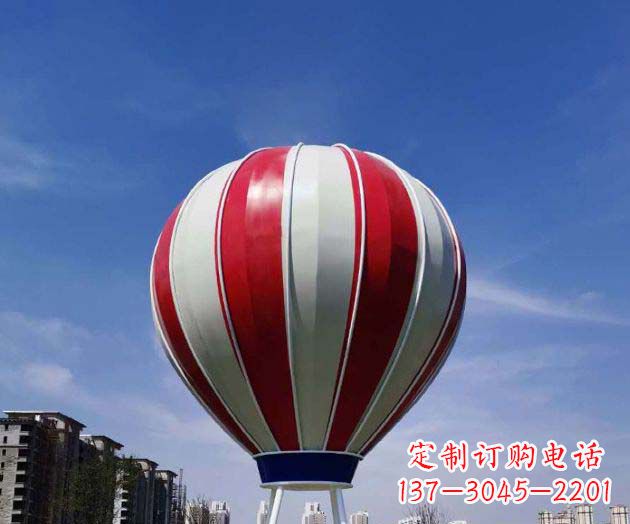 荆州不锈钢热气球雕塑给景观增添精彩