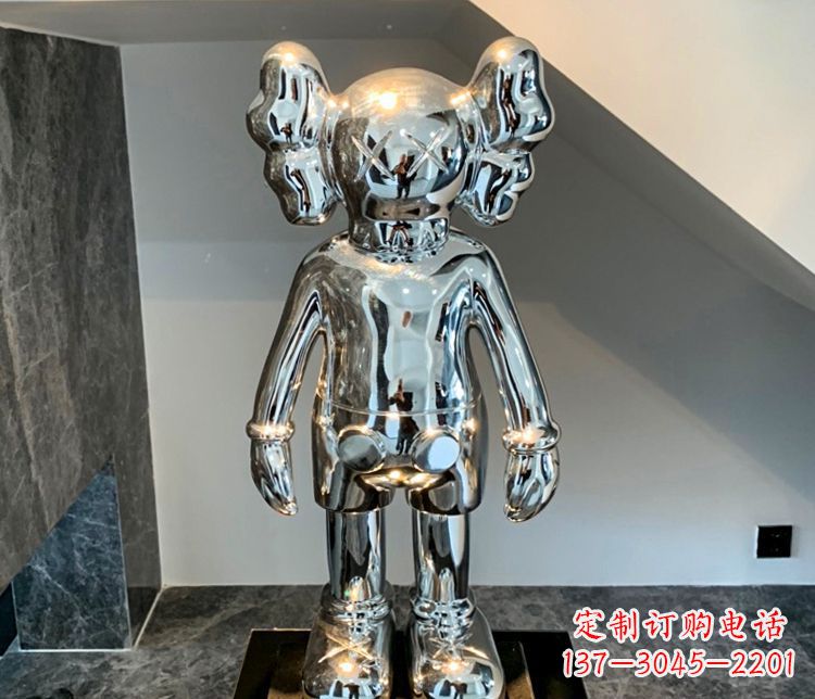 荆州精致的不锈钢机器人雕塑