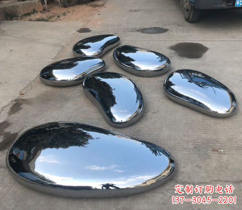 荆州不锈钢水滴公园雕塑