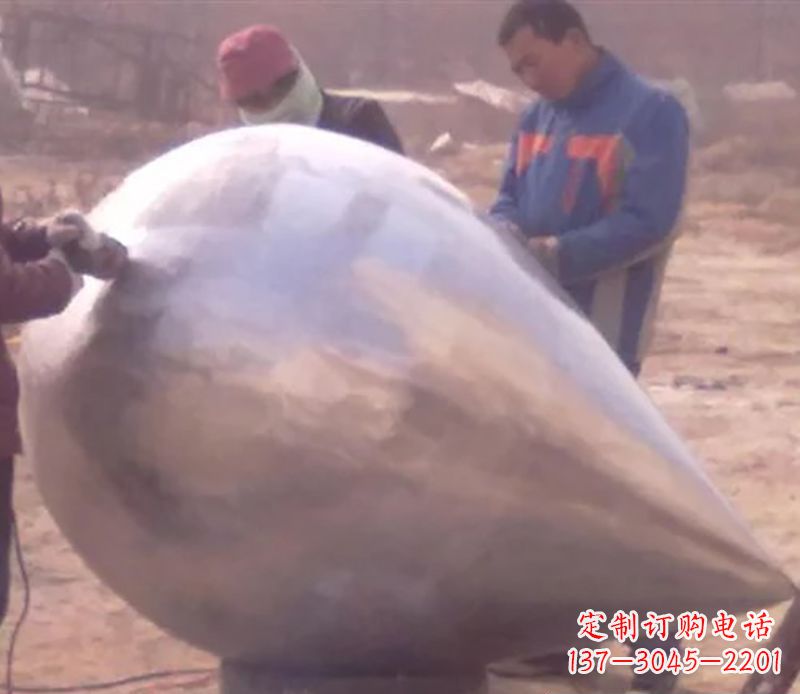 荆州不锈钢水滴广场雕塑 