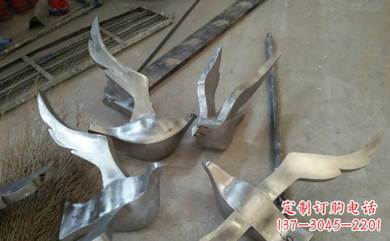 荆州精美的不锈钢小型鸽子雕塑