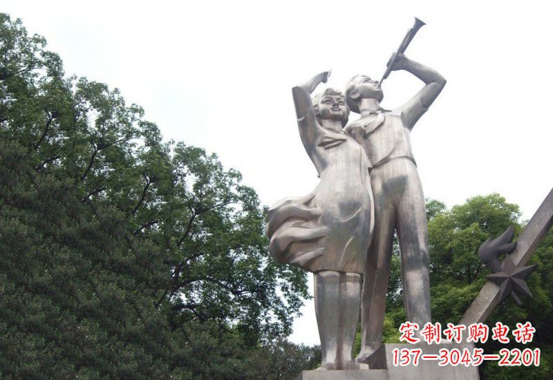 荆州不锈钢小学生雕塑缔造美丽校园新风貌