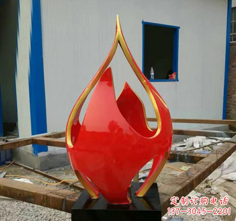 荆州不锈钢艺术景观火龙果雕塑