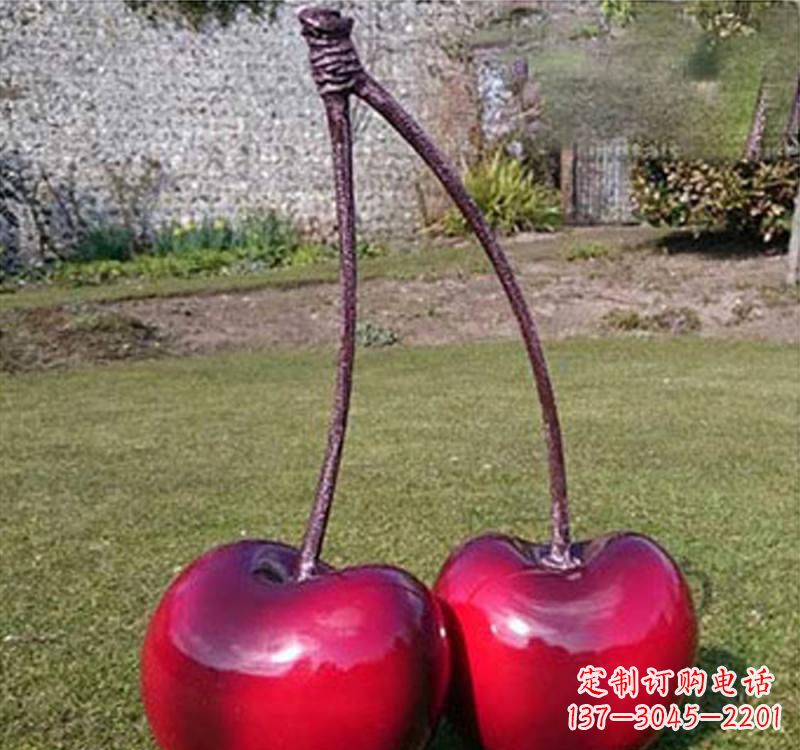 荆州不锈钢樱桃雕塑