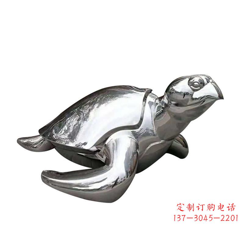 荆州不锈钢园林动物海龟雕塑