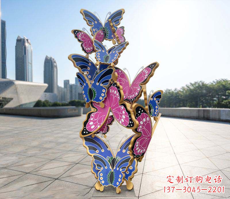 荆州不锈钢蝴蝶雕塑美丽的艺术诠释