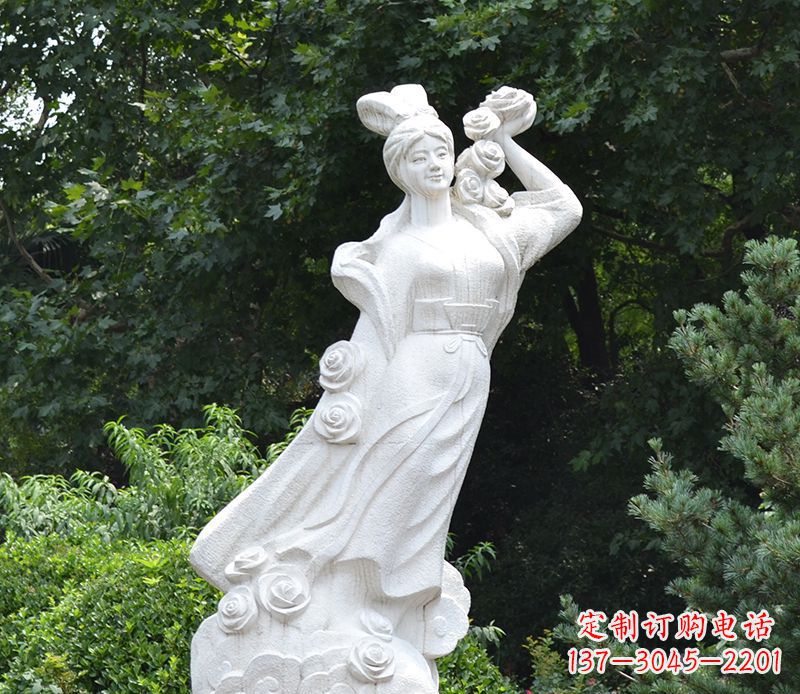 荆州嫦娥奔月石雕绝美之作