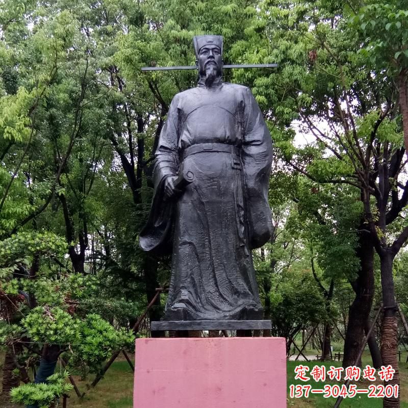 荆州铜雕陶渊明——传承古代文学精髓