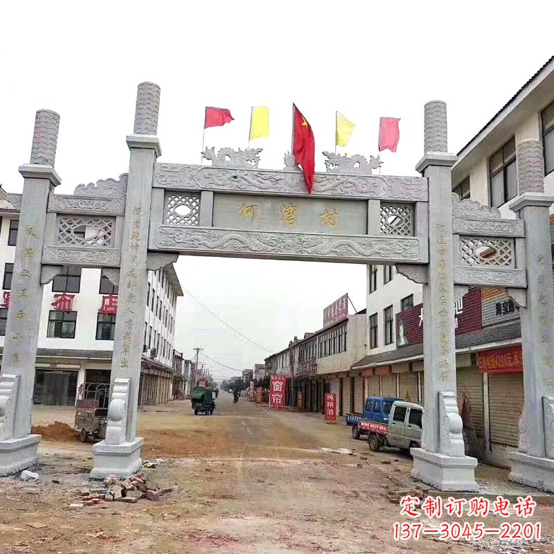 荆州传统文化的珍贵遗产——牌坊雕塑