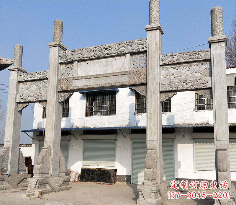 荆州石牌坊雕塑——传承中国传统文化