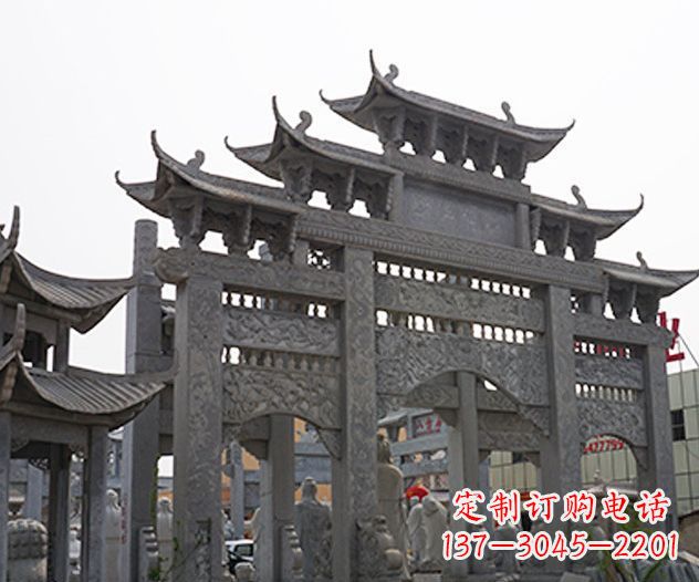 荆州牌坊石雕传承传统文化的艺术精品