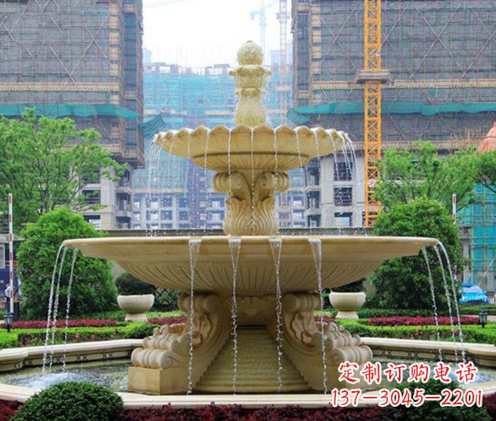 荆州大理石大型喷泉石雕 (4)